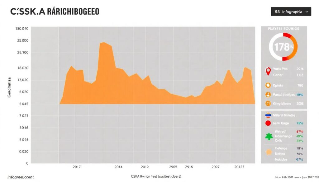 Инфографика сезона: ключевые статистические тренды команд ЦСКА во всех видах спорта - иллюстрация