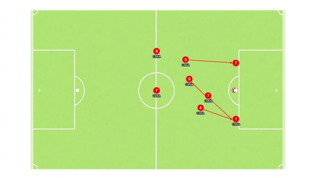 Тактическая эволюция футбольного ЦСКА: от классического 4-4-2 к современным гибридным схемам - иллюстрация
