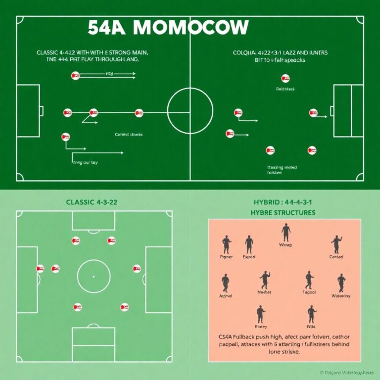 Тактическая эволюция ЦСКА: путь от 4-4-2 к современным гибридным схемам